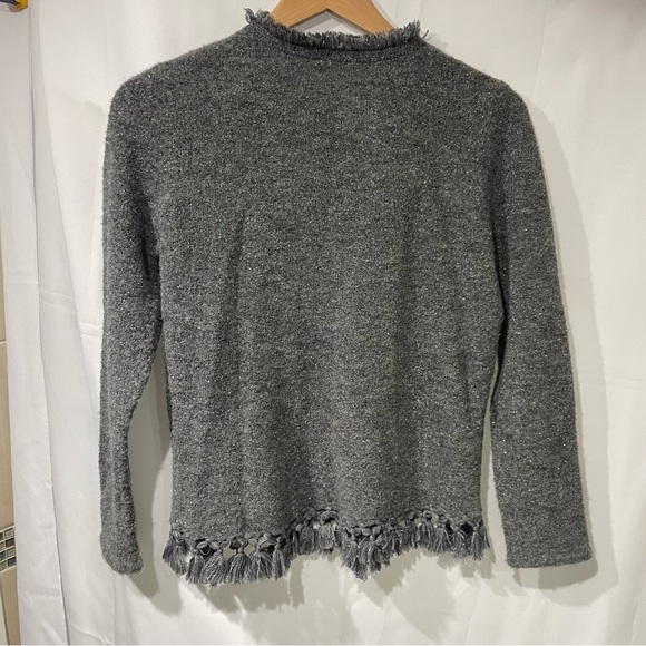 J. McLaughlin Charcoal alpaca Knit Sweater - Picture 3 of 4